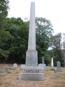 Tompkins family monument.