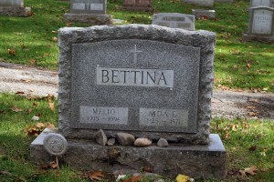 Melio Bettina is buried in St. Joachim, St. John the Evangelist Cemetery